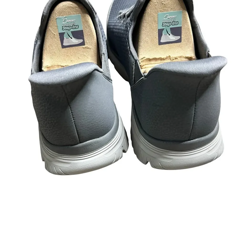 S SPORT by Skechers Men's Step Ins Hands Free Slip on Sneakers Grey 11.5